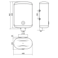 Водонагреватель накопительный электрический Royal Clima GEMMA Inox RWH-GI50-FS - миниатюра фото 2