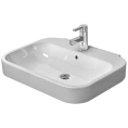 Раковина Duravit Happy D2 650x500 мм с тремя отверстиями, белая (2316650030) - миниатюра фото 1