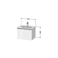 Тумбочка подвесная Duravit D-Neo 440x610x462, 1 ящик, белый высокоглянцевый (DE426102222) - миниатюра фото 2