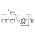 Узел нижнего подключения Oventrop Multiflex V ZB 3/4 AG 1016242 угловой - миниатюра фото 2