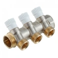 Коллектор распределительный Stout (SMB 6851 013403) 1 ВР(г) х 3 выхода 3/4 НР(ш) ЕК х 1 НР(ш) регулируeмый - миниатюра фото 5