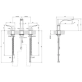 Смеситель для раковины GESSI Rilievo на 3 отверстия, хром (59012#031) - миниатюра фото 2