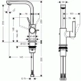 Смеситель для раковины Hansgrohe Metris S с донным клапаном, поворотным изливом 138 мм (хром) (31159000) - миниатюра фото 2