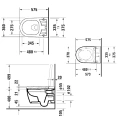 Унитаз подвесной Duravit ME by Starck Rimless с HygieneGlaze, белый, совместим с SensoWash (2510092000) - миниатюра фото 2