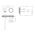 Настенный смеситель для раковины GESSI ORIGINI с отделочной вставкой Finox Brushed Nickel (66088#149) - миниатюра фото 2