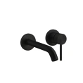 Встраиваемый смеситель GESSI 316 с изливом 200-170 мм, цвет Black XL (54086#299) - миниатюра фото 1