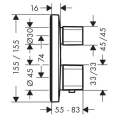 Термостат для ванны с душем Hansgrohe Ecostat E 15708000 - миниатюра фото 3