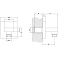Смеситель Gessi Rettangolo для раковины, хром (20169#031) - миниатюра фото 2