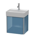 База под раковину Duravit XSquare 434х340х397 мм, левая дверца, цвет Голубой камень глянцевый (XS4060L4747) - миниатюра фото 1
