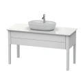 Напольная тумба Duravit Luv, 743x1388x570 мм, с выдвижным ящиком, цвет белый шелковисто-матовый (LU956103636) - миниатюра фото 1