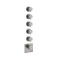 Термостатический смеситель GESSI на 5 источников, цвет Steel Brushed (54510#239) - миниатюра фото 1