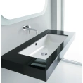 Встраиваемая раковина KERASAN Slim 750x340 мм белая - миниатюра фото 2