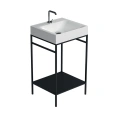 Раковина KERASAN Cento 50x45 см подвесная накладная белая без отверстия под сметитель (353001*0) - миниатюра фото 1