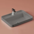 Раковина Artceram Fuori Scala 60х45 см, встраиваемая, цвет grigio oliva (TFL034 15 00 grigio oliva *1) - миниатюра фото 1