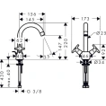Смеситель для раковины Hansgrohe Logis Classic (71270000) - миниатюра фото 5