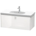 Тумба подвесная Duravit Brioso 1020 мм белая глянцевая с выдвижным ящиком (BR404702222) - миниатюра фото 1