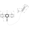Смеситель Lemark Jasmine LM6618ORB с термостатом и гигиеническим душем - миниатюра фото 1
