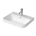 Накладная раковина Duravit Happy D 60 см белая без отверстия (2360600060) - миниатюра фото 1
