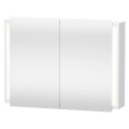 Зеркальный шкаф Duravit Ketho 100 см с розеткой и сенсорным выключателем — белый матовый (KT753201818) - миниатюра фото 1