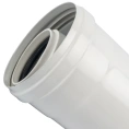 Элемент дымохода конденсационного Stout труба 500 мм DN60/100 м/п PP-FE SCA-8610-000500 - миниатюра фото 2