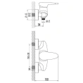 Смеситель для душа Lemark Status LM4403C хром с термостатом - миниатюра фото 5