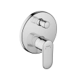 Встраиваемый смеситель для ванны Hansgrohe Vernis Blend с переключателем и защитой EN 1717, хром (71467000) - миниатюра фото 1