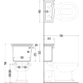 Элегантный компактный унитаз Devon&Devon New Etoile - миниатюра фото 4