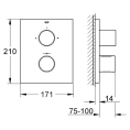 Термостат Grohe Grohtherm F 27619000 на три выхода - миниатюра фото 2