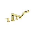 Смеситель для ванны Hansgrohe Talis E с ручным душем в элегантном золотом исполнении (71748990) - миниатюра фото 1