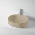 Раковина накладная KERASAN F10 56x44 см, цвет коричневый орех матовый (460581) - миниатюра фото 1
