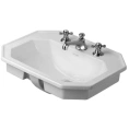 Встраиваемая раковина Duravit 1930 с переливом, 58x47x22.5 см, 3 отверстия под смеситель (476580030) - миниатюра фото 1