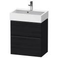 Тумбочка подвесная Duravit D-Neo Compact 584x372x625 мм, 1 ящик, Black Oak (DE432901616) - миниатюра фото 1