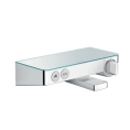 Термостат для ванны Hansgrohe Ecostat Select с полочкой из безопасного стекла, хром (13151000) - миниатюра фото 1