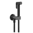Гигиенический душ Gessi Origini с 1250 мм шлангом в цвете Black Metal Brushed PVD (45126#707) - миниатюра фото 1