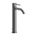 Смеситель для раковины GESSI 316 высокий, сталь матовая, с донным клапаном (54304#239) - миниатюра фото 1