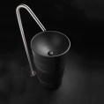 Kerasan Artwork Свободностоящая раковина BARREL 45x90 см, слив в стену, цвет Nero matt (474331) - миниатюра фото 1