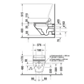 Подвесной унитаз Duravit DuraStyle с креплением для крышки-биде Sensowash (620х370 мм, белый) (2537590000) - миниатюра фото 2