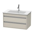База под раковину Duravit Ketho для ME by Starck с двумя выдвижными ящиками, 480x800x475 мм, серо-коричневый (KT642909191) - миниатюра фото 1