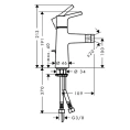 Смеситель для биде Hansgrohe Talis S с донным клапаном, хром (72200000) - миниатюра фото 2