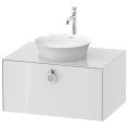 Подвесная тумба Duravit White Tulip с двумя ящиками, белая высокоглянцевая (WT498008585) - миниатюра фото 1