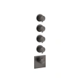 Термостатический смеситель GESSI на 4 выхода, резьба 3/4, цвет Brushed Black Metal PVD (54508#707) - миниатюра фото 1