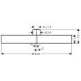 Верхний душ Rainfinity 360 мм с потолочным креплением (26231700) - миниатюра фото 2