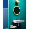 Подвесная раковина AZZURRA GLAZE 60x46 см белая с отверстием под смеситель - миниатюра фото 5