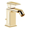 Смеситель для биде Gessi Eleganza с донным клапаном, шлифованное золото (46007#087) - миниатюра фото 1