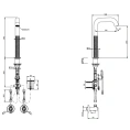 Электронный смеситель GESSI 316 INTRECCIO для раковины с кран-фильтром (54180#239) - миниатюра фото 2
