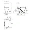 Унитаз-компакт Ideal Standard Oceane Junior с микролифтом: стильный дизайн и современная функциональность - миниатюра фото 3