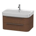 Раковина DURAVIT Happy D2 80 см белая для мебели с отверстием под смеситель (2318800000) - миниатюра фото 3