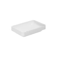 Раковина AZZURRA ELEGANCE SOFT 60x40 см накладная, белая, без отверстия под смеситель - миниатюра фото 1