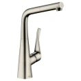 Многофункциональный кухонный смеситель Hansgrohe Metris M71 с вытяжным душем (73812800) - миниатюра фото 1