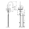 Кухонный смеситель Hansgrohe Aquno Select M81 с поворотным изливом и вытяжным душем (73831670) - миниатюра фото 2